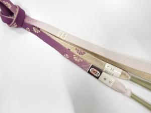 未使用品　正絹　手組帯締め（長尺）